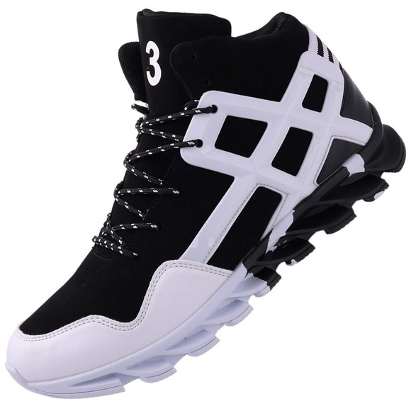 Men's Stylish Sneakers High Top Athletic - Picture 1 of 8